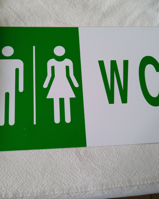 Cartello per toilette
