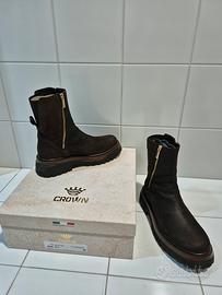 Stivaletti in pelle Crown nuovi
