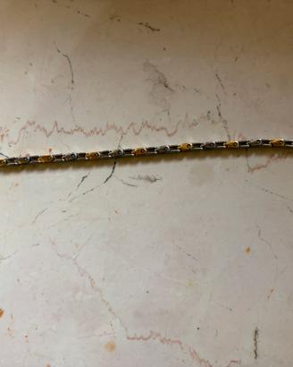 bracciale oro e argento