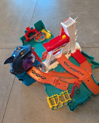 Playset Hot Wheels Shark Bite Bay richiudibile