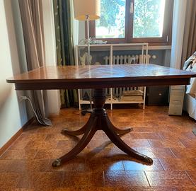 PREZZO SPECIALE! Tavolo inglese mogano allungabile