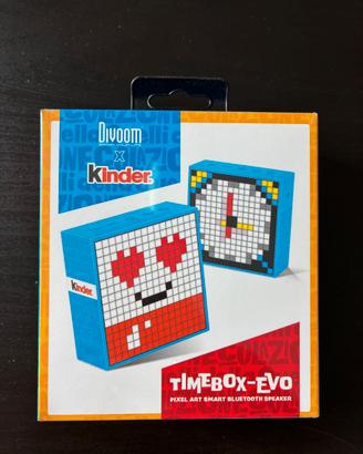 Sveglia Cassa Bluetooth Kinder Divoom Nuova blu