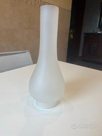 Lampada petrolio tubo ricambio satinato