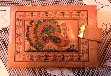 Borsellino vintage di vera pelle