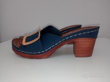 Sandali ciabatte con zeppa e cinturino n°36 Shein