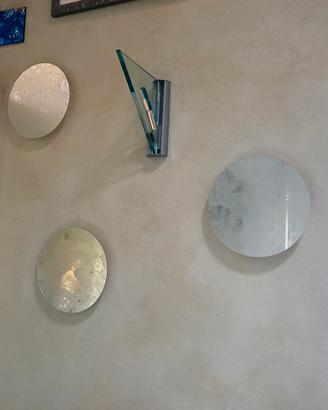 Set di 4 decorazioni a parte a specchio opacizzato