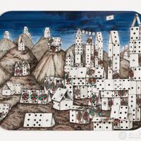 FORNASETTI Vassoio Città Di Carte