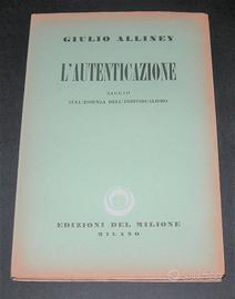 L'autenticazione - Individualismo - G Alliney 1947
