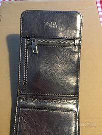 Zara borsellino in tessuto argentato imbottito