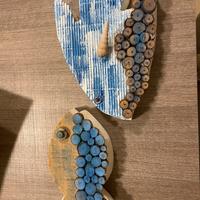 Pesci in legno decorazione