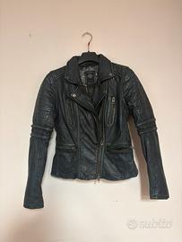 Giubbotto biker in pelle nera Harley-Davidson