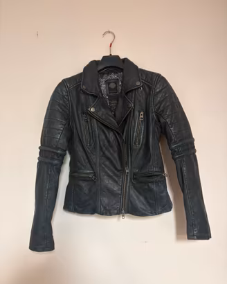 Giubbotto biker in pelle nera Harley-Davidson