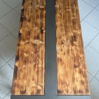 Tavolino artigianale stile industriale