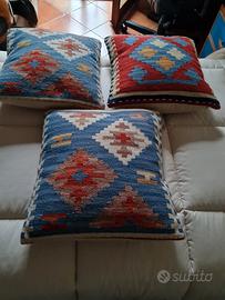 Cuscini per divano in Kilim hand made