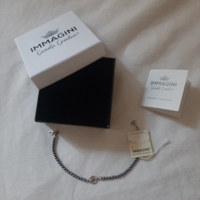 Braccialetto rosa dei venti in argento ed ematite