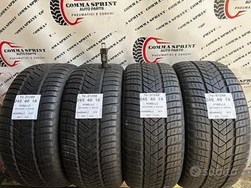 4 PNEUMATICI 245/40 R18 PIRELLI INVERNALI 80%