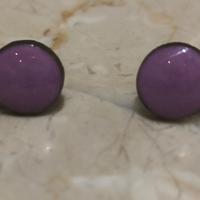 Orecchini al lobo viola smaltati