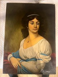 Dipinto olio 70x50  sgombro villa