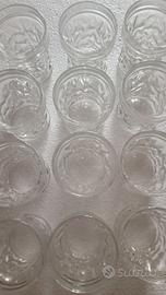 Diciotto Bicchieri in Vetro degli anni 80