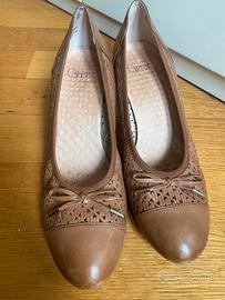 Scarpe in pelle donna beige eleganti