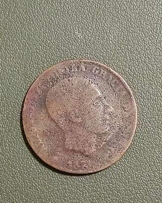 rara moneta 10 centesimi 1878 spagna 