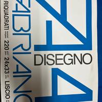 Fogli 24x33 Fabriano da disegno riquadrato