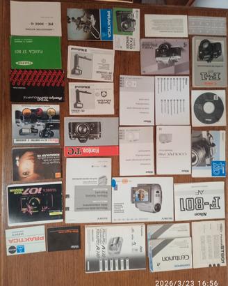 manuali uso e manutenzione macchine FOTOGRAFICHE 