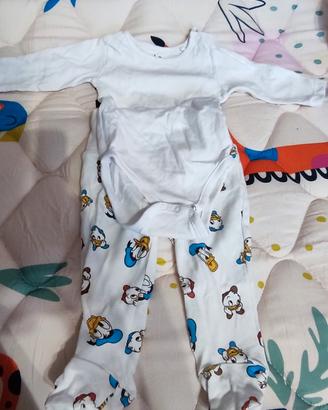 Pigiamino in cotone lungo - Taglia 62 cm