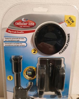 Supporto auto Cellular Line Big Crab Dualfix