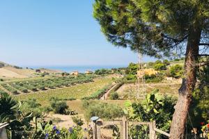 Casa di campagna con terreno vista mare