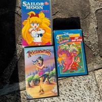 Tre cassette VHS vintage
