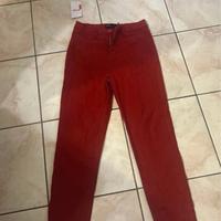 Pantaloni donna rossi Zuiki taglia IT 40