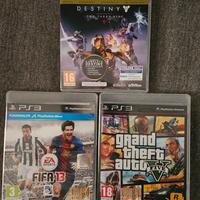 Bundle giochi PS3 GTA5 - FIFA13 - DESTINY