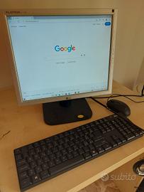 Pc HP Slimeline Desktop + monitor tastiera e mouse