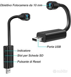mini spycam WIFI USB videosorveglianza NUOVA