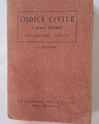 Codice Civile  Roma 1938