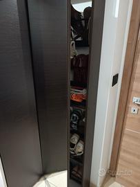 scarpiera anta unica in vetro