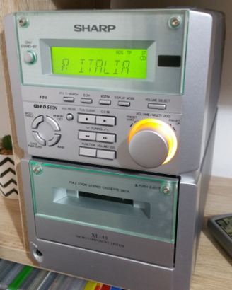 Hi-fi Sharp radio cd e mangiacassette
