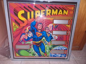 backglass testata flipper originale 1979 Superman