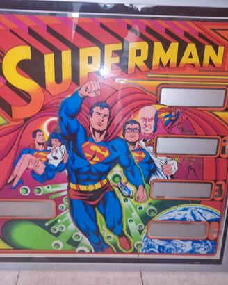 backglass testata flipper originale 1979 Superman