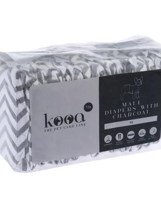 Kooa Pannolini cani maschio con carbone vegetale