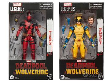 Hasbro Marvel Legend 1 Deadpool e 1 Wolverine 15Cm
