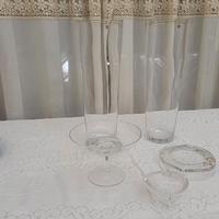 elegante set centrotavoli 2 vasi alti alzatine