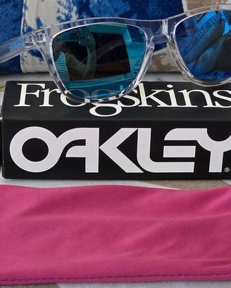 Oakley Frogskins Crystal Clear - Prizm Sapphire
