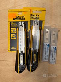 2 Cutter Stanley FatMax 18 mm + 20 lame di ricamb