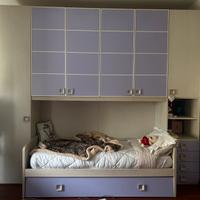 Cameretta a ponte con doppio letto estraibile