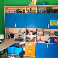 Libreria con scrivania Moretti Compact