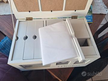 bauletto shabby portafoto 