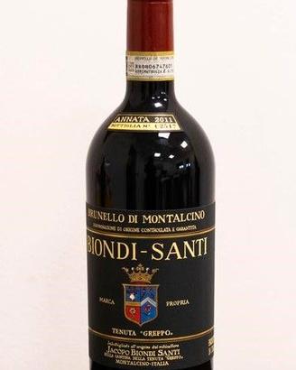 Bottiglia Brunello di Montalcino Biondi Santi 2011