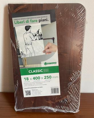 Mensola classic sciro noce 18x400x250mm